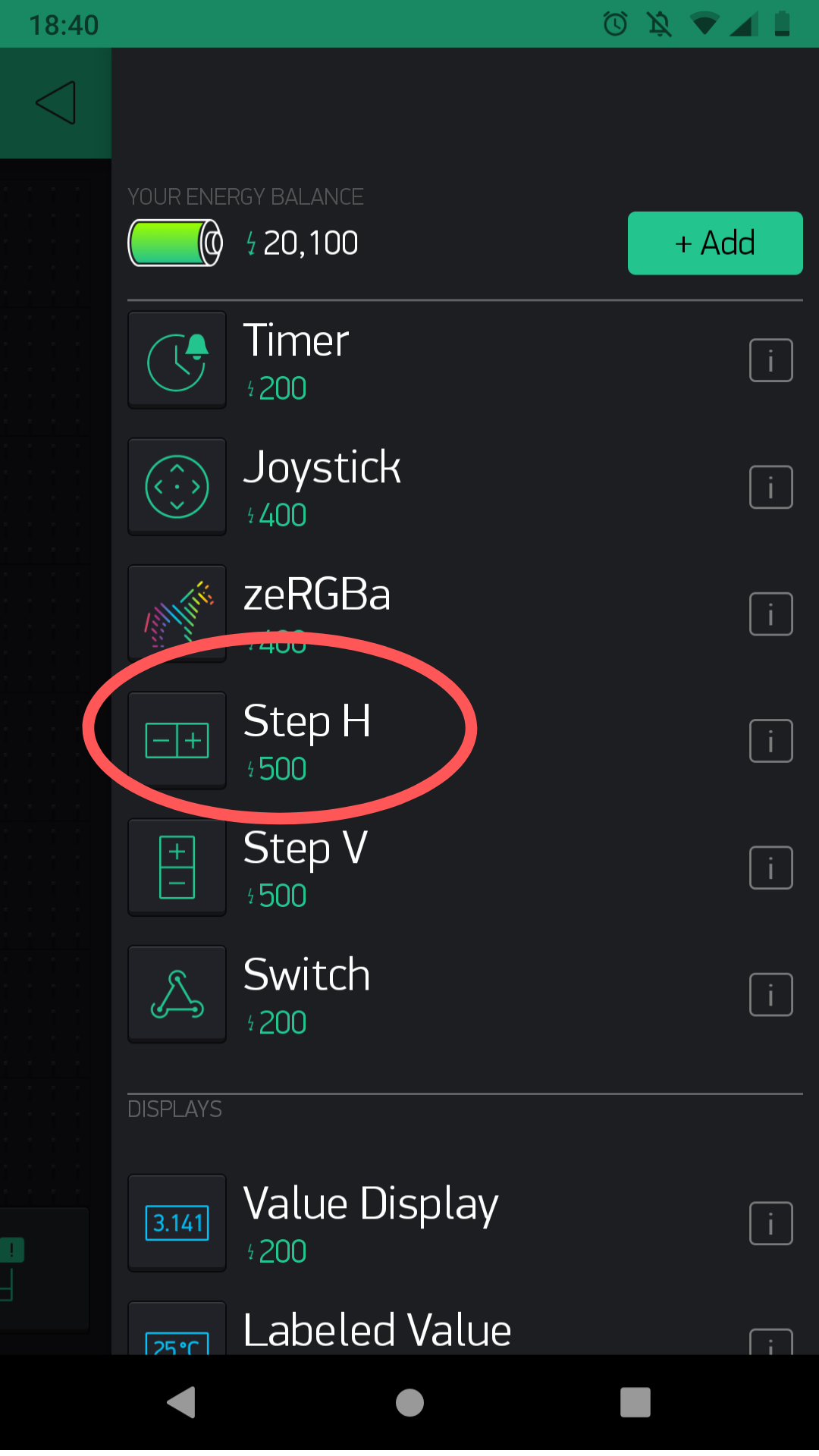 Blynk Step H