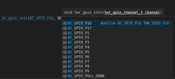 bc_ function will be changed to twr_gpio_init