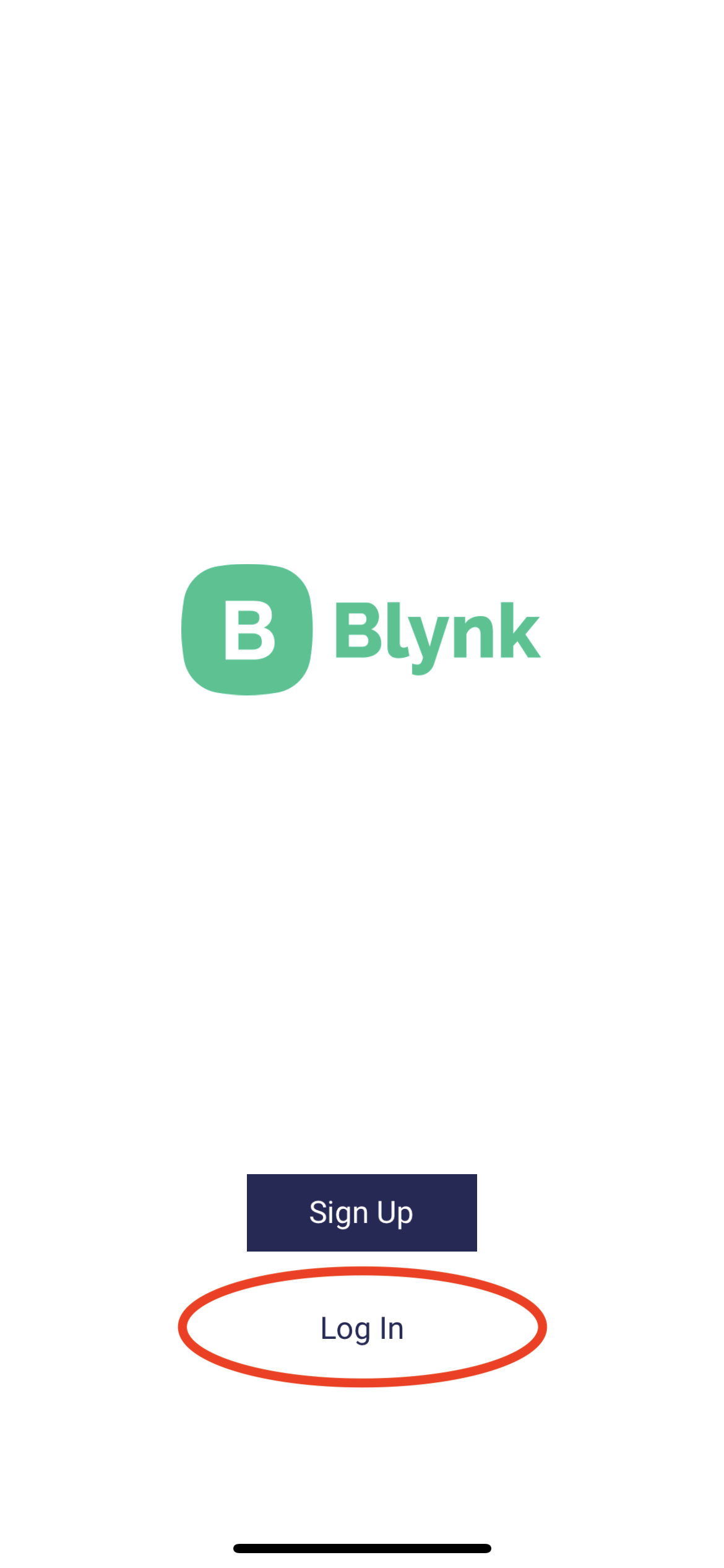Blynk IoT mobile dashboard
