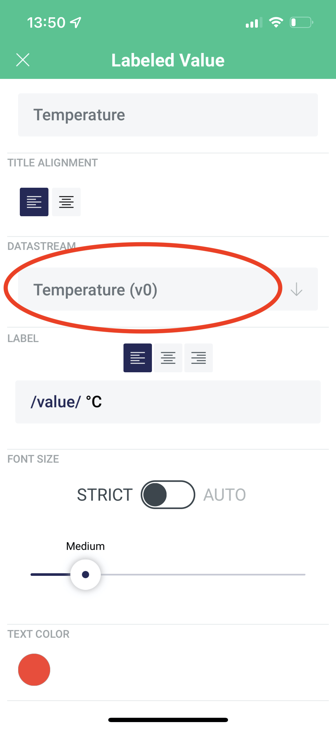 Blynk IoT mobile dashboard