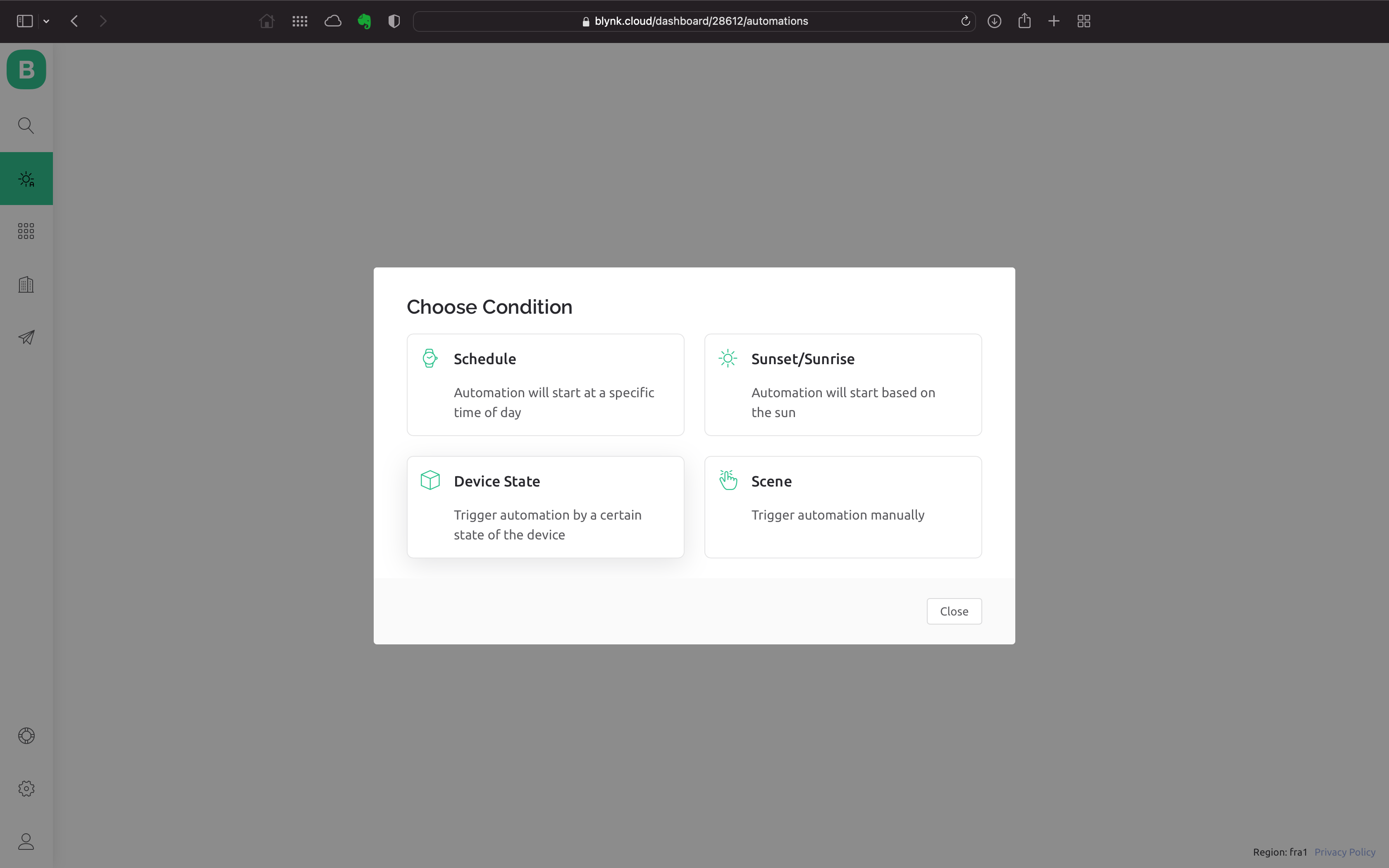 HARDWARIO Add Blynk IoT automation