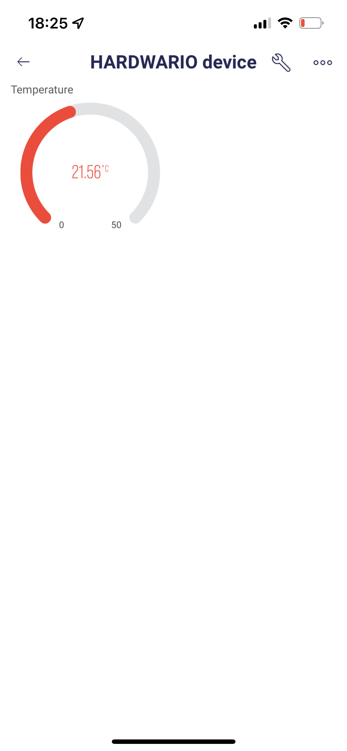 measure temperature and show in Blynk