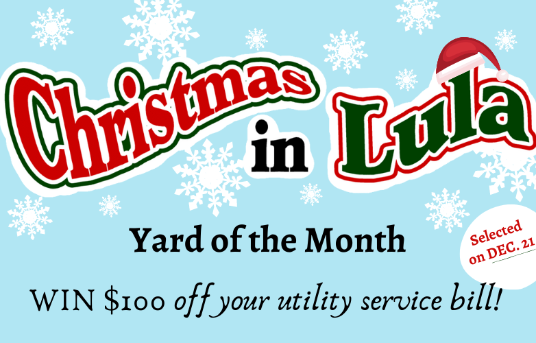 Christmas In Lula Yard of the Month Celebration Win 100 Lula Utility