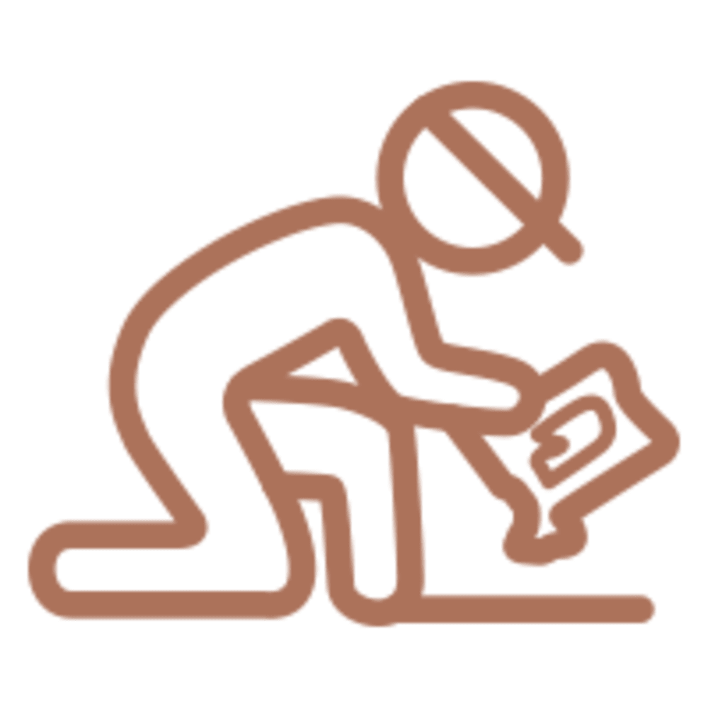 Logo of cartoon flooring associate ready to help give a flooring estimate for your new flooring