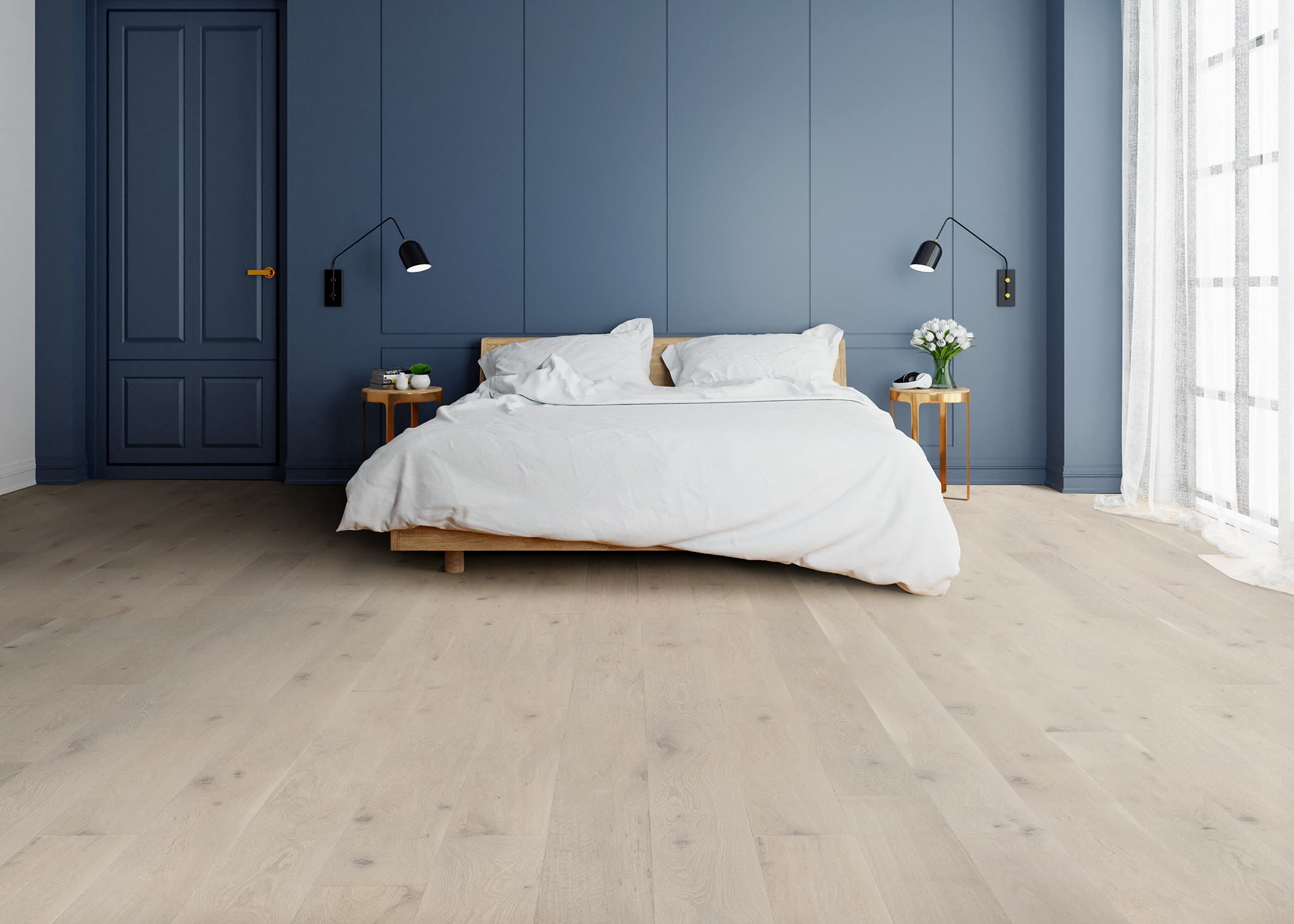 Barcelona White Oak Engineered Wide Plank Hardwood Flooring