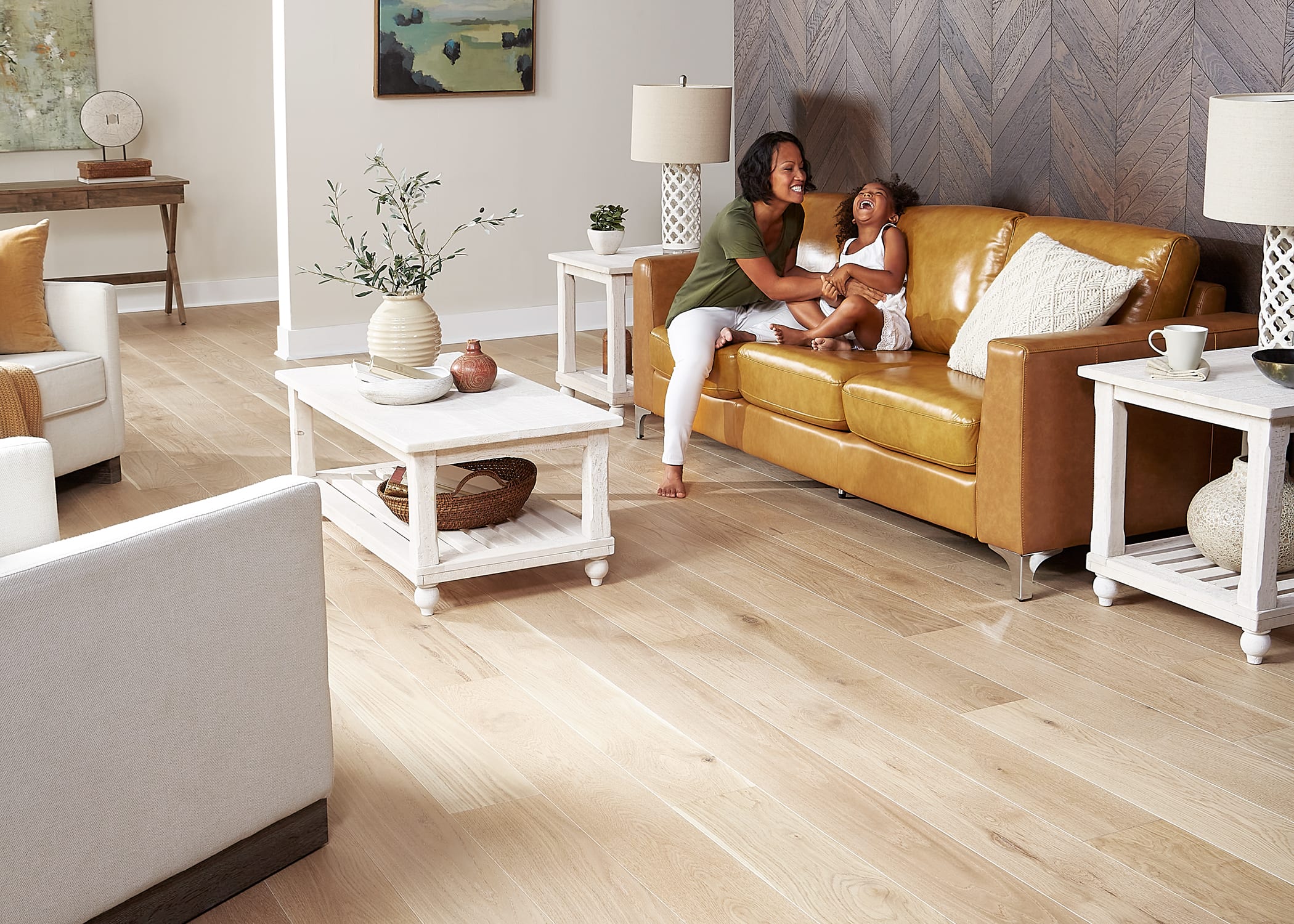 Engineered real hardwood flooring with timeless style.  Bellawood Amsterdam White Oak