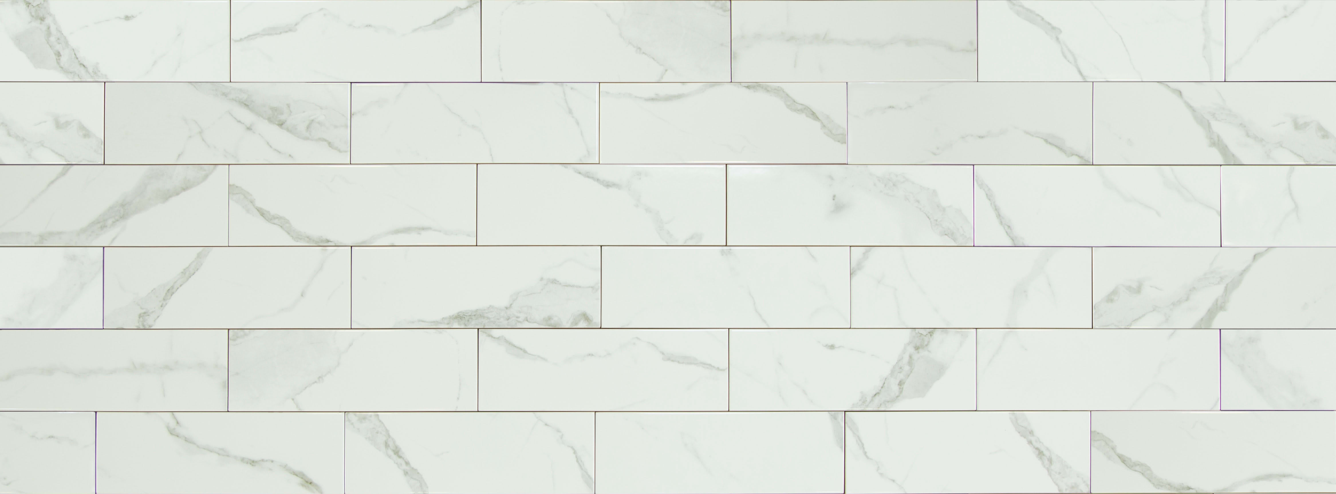 Carrara subway tile