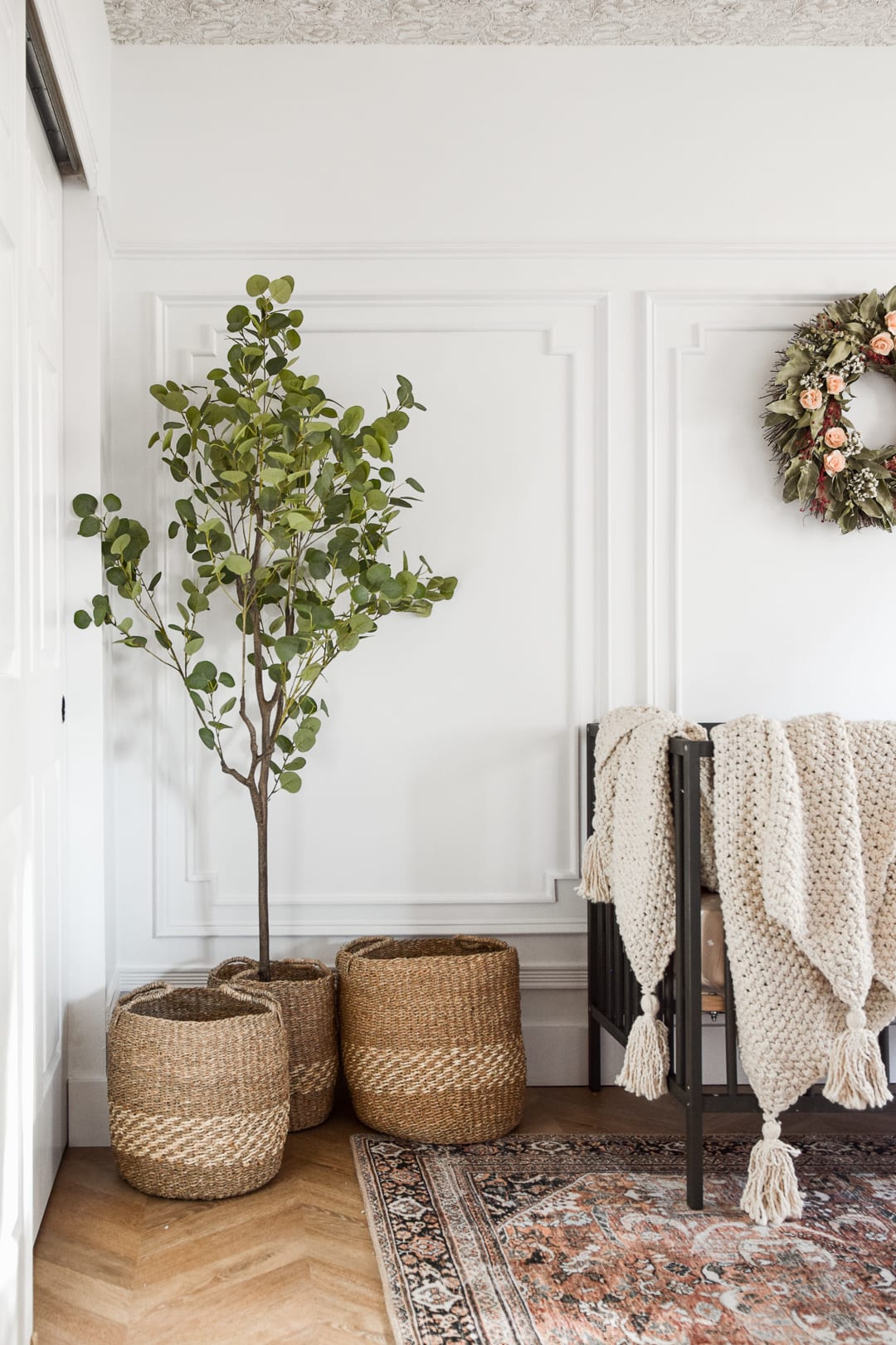 The laminate flooring matches Cait Pappas' design perfectly