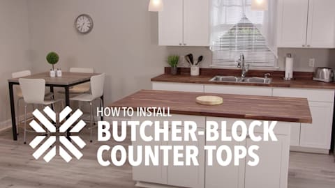 DIY Video for How to Install Butcher Block counter tops from LL Flooring