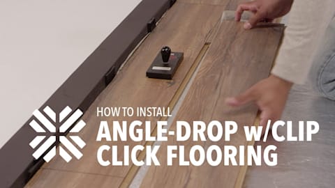 DIY Video How to install flooring - Angle Drop with Clip - from LL Flooring