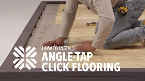 DIY Video How to Install Flooring Angle-Tap Click - from LL Flooring