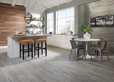 kitchen with tile flooring