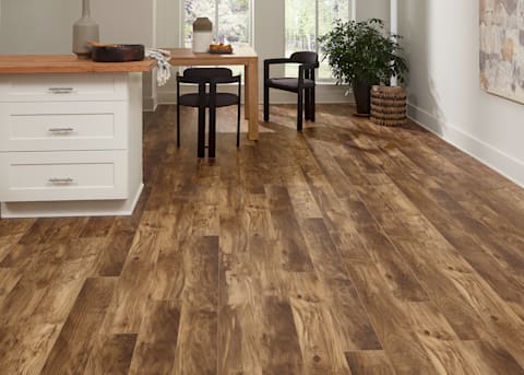 Dream Home 12mm American Hackberry w/ pad Waterproof Laminate Flooring 6.06 in. Wide x 50.6 in. Length