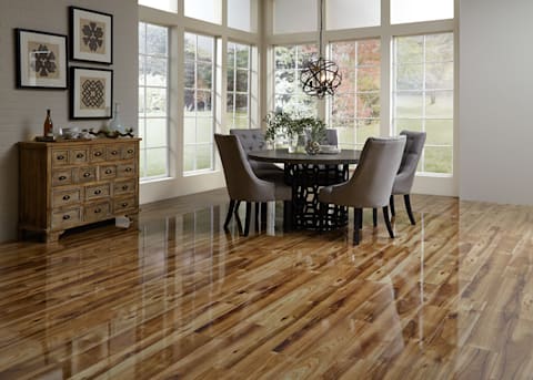 Image of high gloss laminate flooring