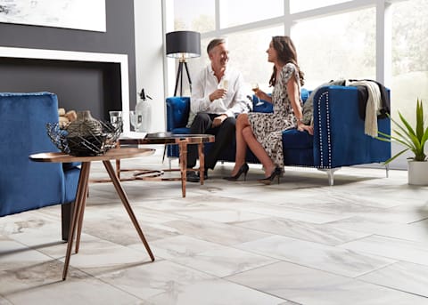 Avella Ultra 12 in. x 24 in. Costa Bella Marble Porcelain Tile