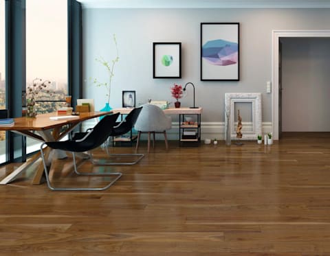 Honey Walnut High Gloss Laminate Flooring