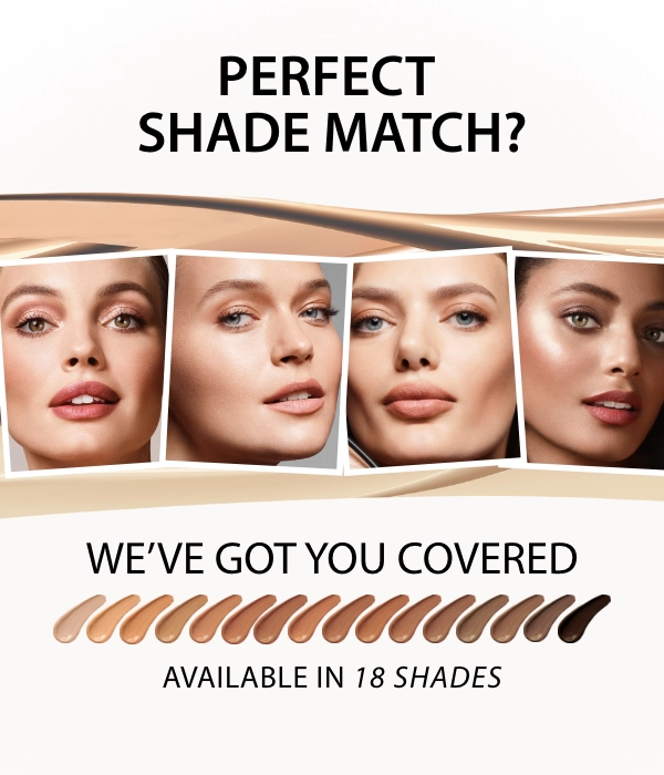 All in one, Simplify your makeup routine with our 4-in-1 Silk Airbrush Foundation formula, Ani-aging serum, Moisturizer, Concealer, Foundation