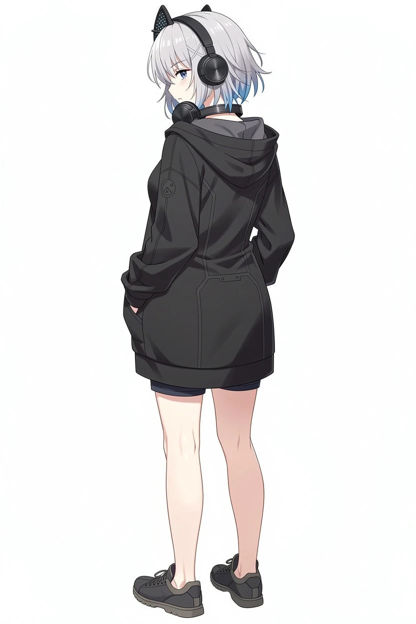 ハクア - back view