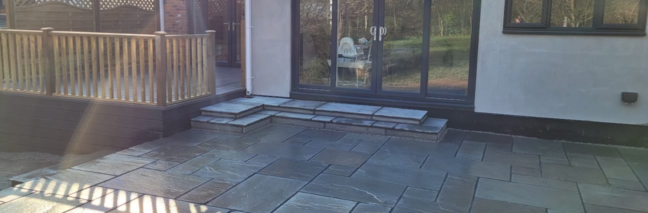 Garden Patio in South Devon