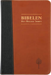 Storskrift bokmål - sort og brunt kunstskinn