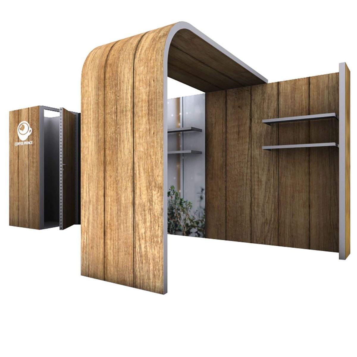 20x10 Modco Modular Trade Show Booth QPS15 with Storage, Arch