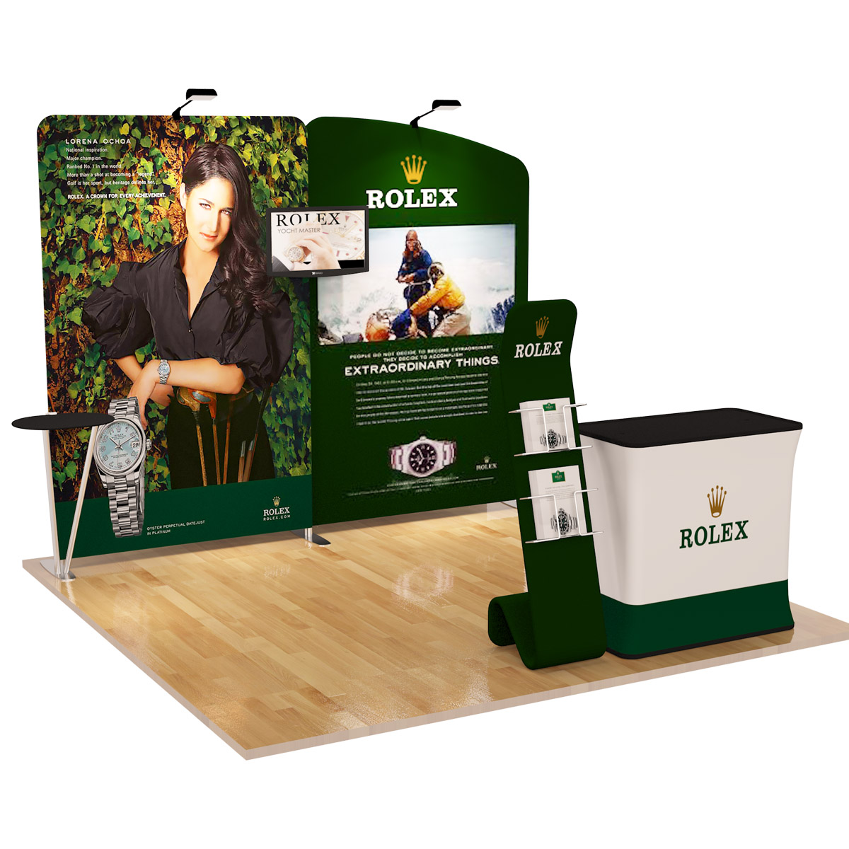 10x10 Trade Show Booth (Design A) Lush Banners