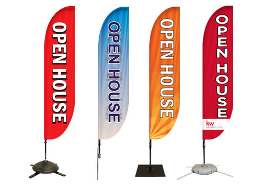 Open House Flags - Open House Feather Flag Kit | Lush Banners