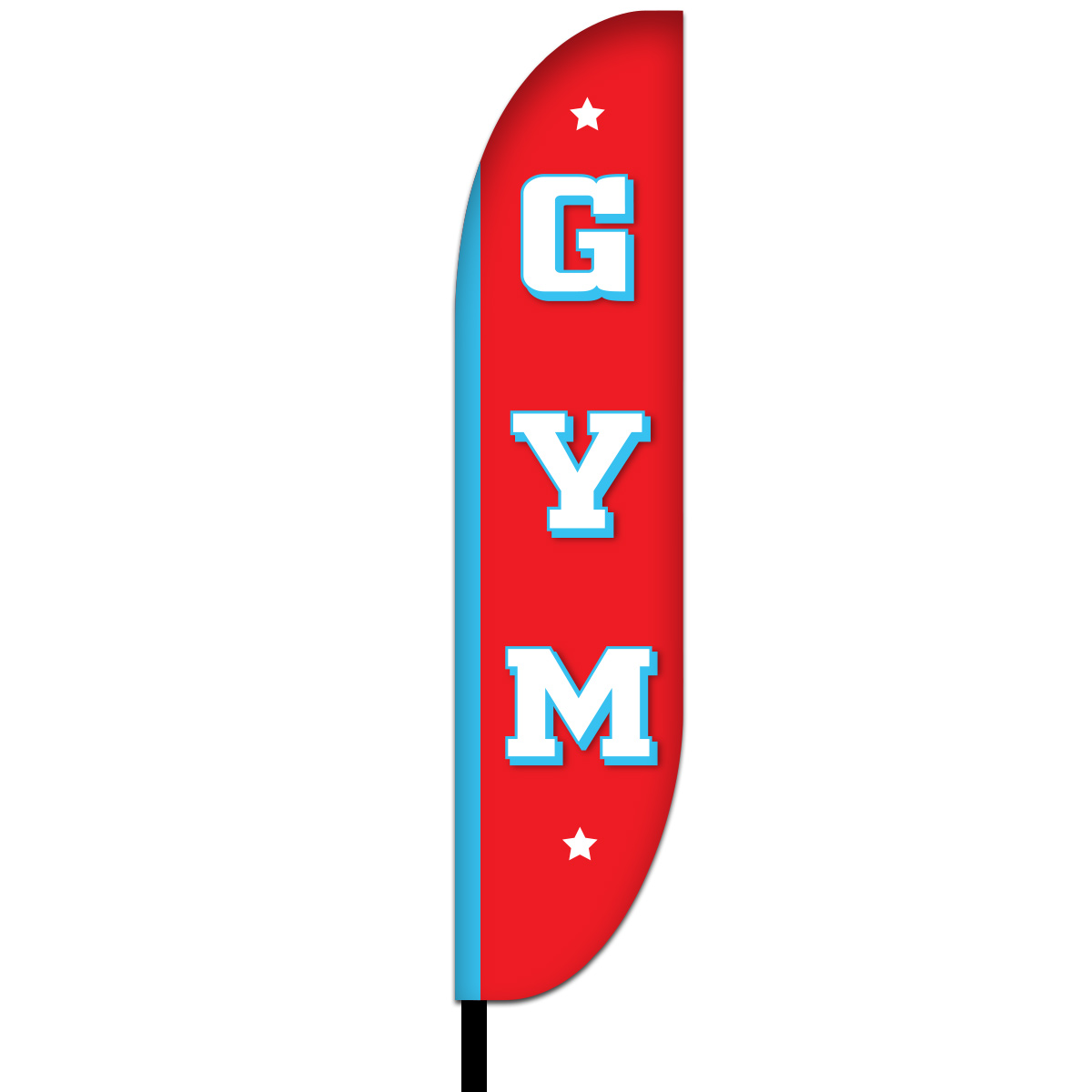 Gym Feather Flag Design 01 Lush Banners