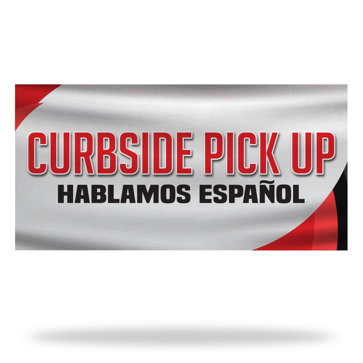 Spanish Curbside Pickup Flags & Banners Design