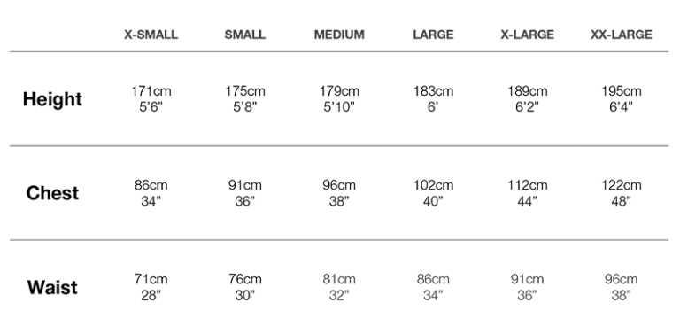 Kitchen Swag Size Chart