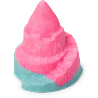 A Castle In The Clouds A Pink and blue swirly mountain shaped bubble barr