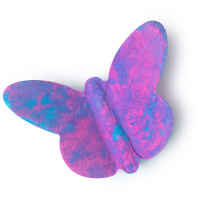 Rose Butterfly Bath Bomb Blue and Pink butterfly shaped bath bomb