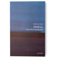 Smell: A Very Short Introduction by Matthew Cobb blue and purple painted look book cover