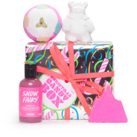 Confezione regalo di Natale Christmas Pink Box e il suo contenuto Confezione regalo di Natale Christmas Pink Box e il suo contenuto
