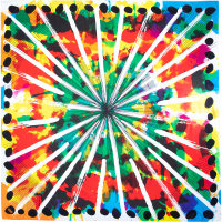 Fireworks Knot Wrap Colourful fireworks printed on a knot wrap