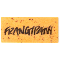 Frangipani Washcard a yellow washcard