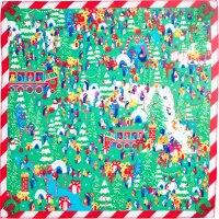 Penguin Party Knot Wrap Lush Penguin Party Knot Wrap Lush