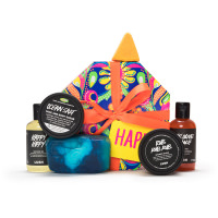 Happy regalo vegetariano productos para la ducha Happy regalo con productos para la ducha