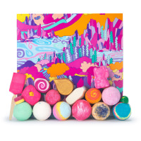 The Art Of Bathing the art of bathing gift set with array of lush products on the outside