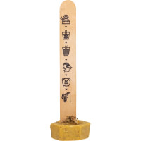 Marilyn Hot Oil Hair Treatment A solid yellow hair treatment on a stick