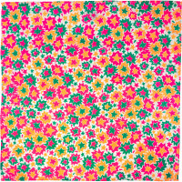 Snow Fairy Knot Wrap a pink and red knot wrap with tiny yellow and green stars