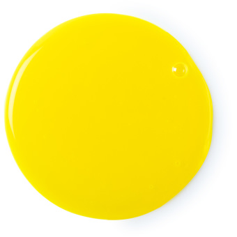 A yellow shower gel splotch