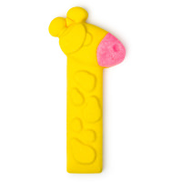 Elsie The Giraffe Bubble Bar A yellow giraffe head shaped bubble bar