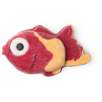 Poisson d'Avril Bubble Bar A red bubble bar in the shape of a fish