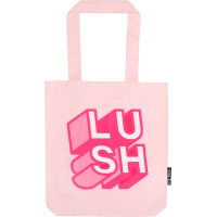 Lush a pink lush tote bag