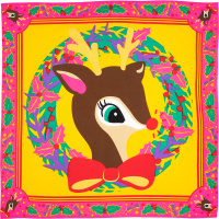 It's Christmas Deer Knot Wrap a red reindeer knot wrap