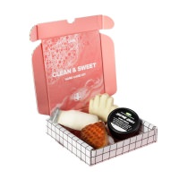 Clean & Sweet hand care kits handvårdskit med fyra produkter för händerna som tvål och handkräm