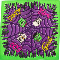 Two Headed Monster Halloween Gift Knot Wrap two headed monster halloween gift knot wrap