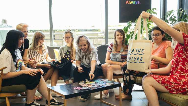 The Lush swag team at play The Lush swag team at play