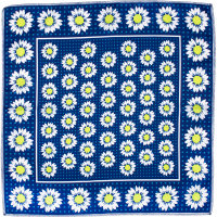 Little Daisies Knot Wrap dark blue daisy themed knot wrap